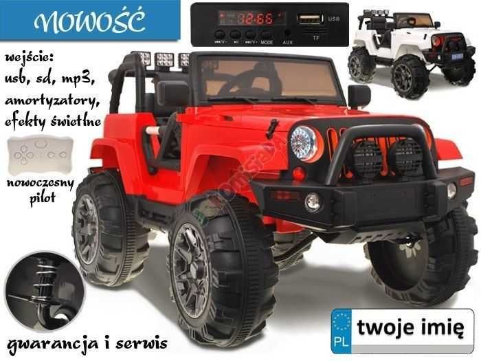 Auto na akumulator Jeep All Terrain na akumulator 2x45 EVA skóra 0905