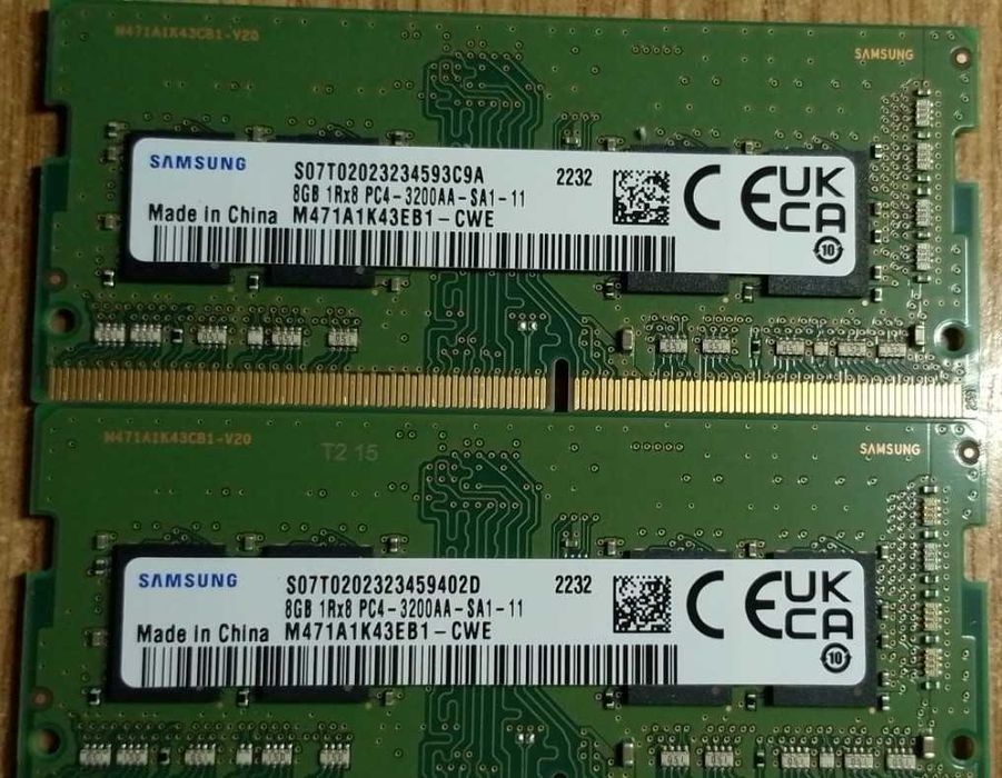 Пам'ять SODIMM DDR4 3200 8Gb 1.2v PC4-25600 M471A1K43EB1-CWE