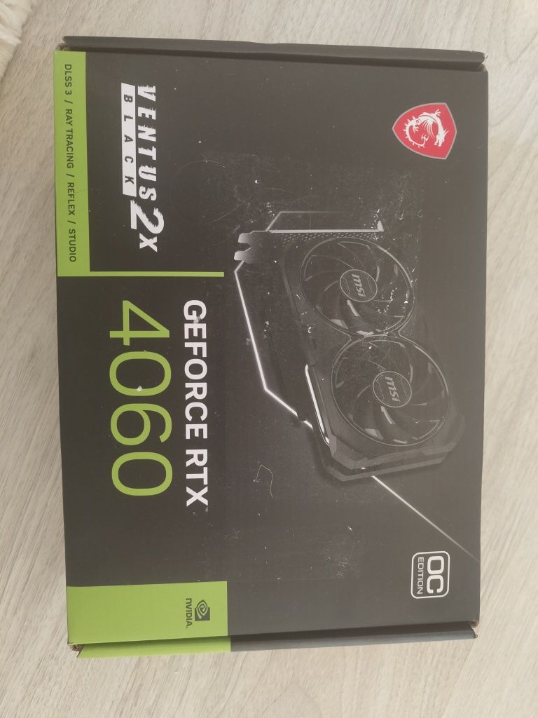 Відеокарта MSI GeForce RTX4060 8Gb VENTUS 2X BLACK OC (RTX 4060 VENTUS