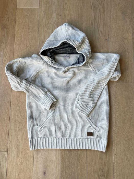 Sweter Tape à l’Oeil kremowy z kapturem 100% bawełna idealny stan 152