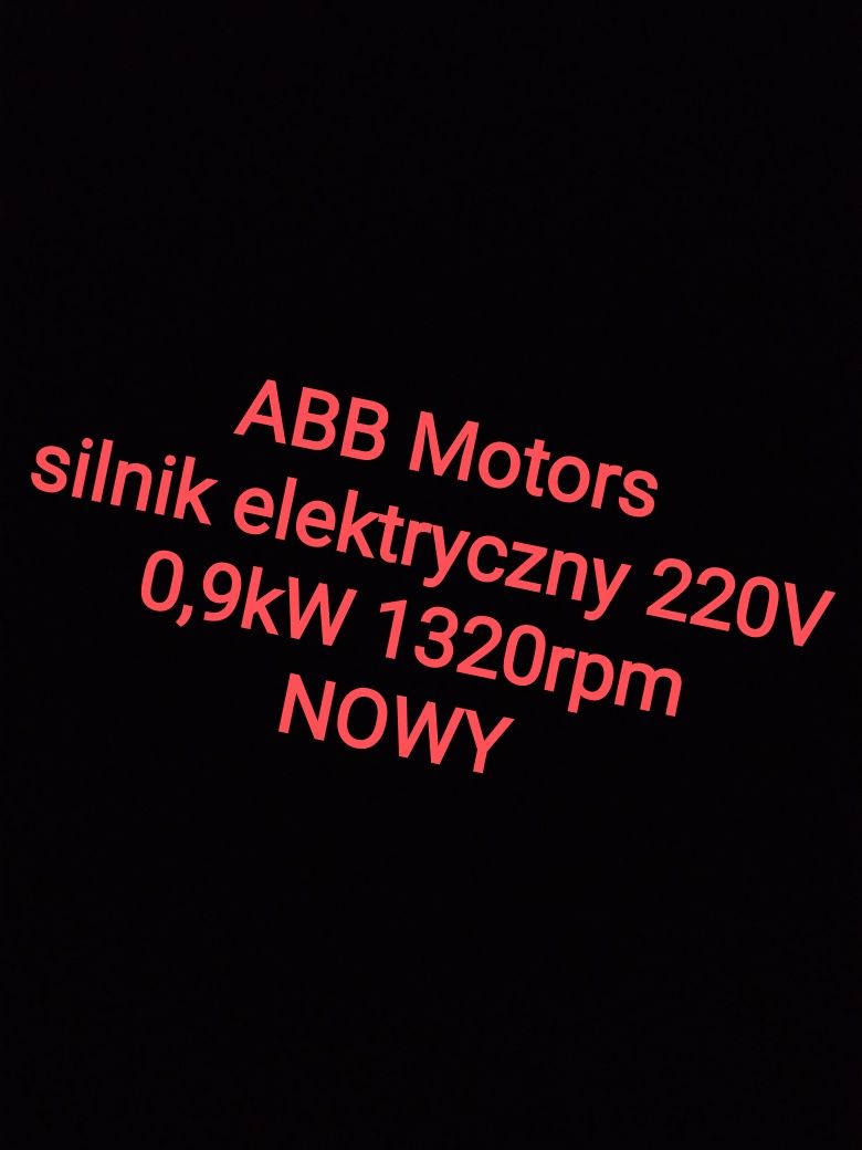 ABB Motors 0,9kw 1320rpm 220V silnik elektryczny 1,1kw 1,5kw