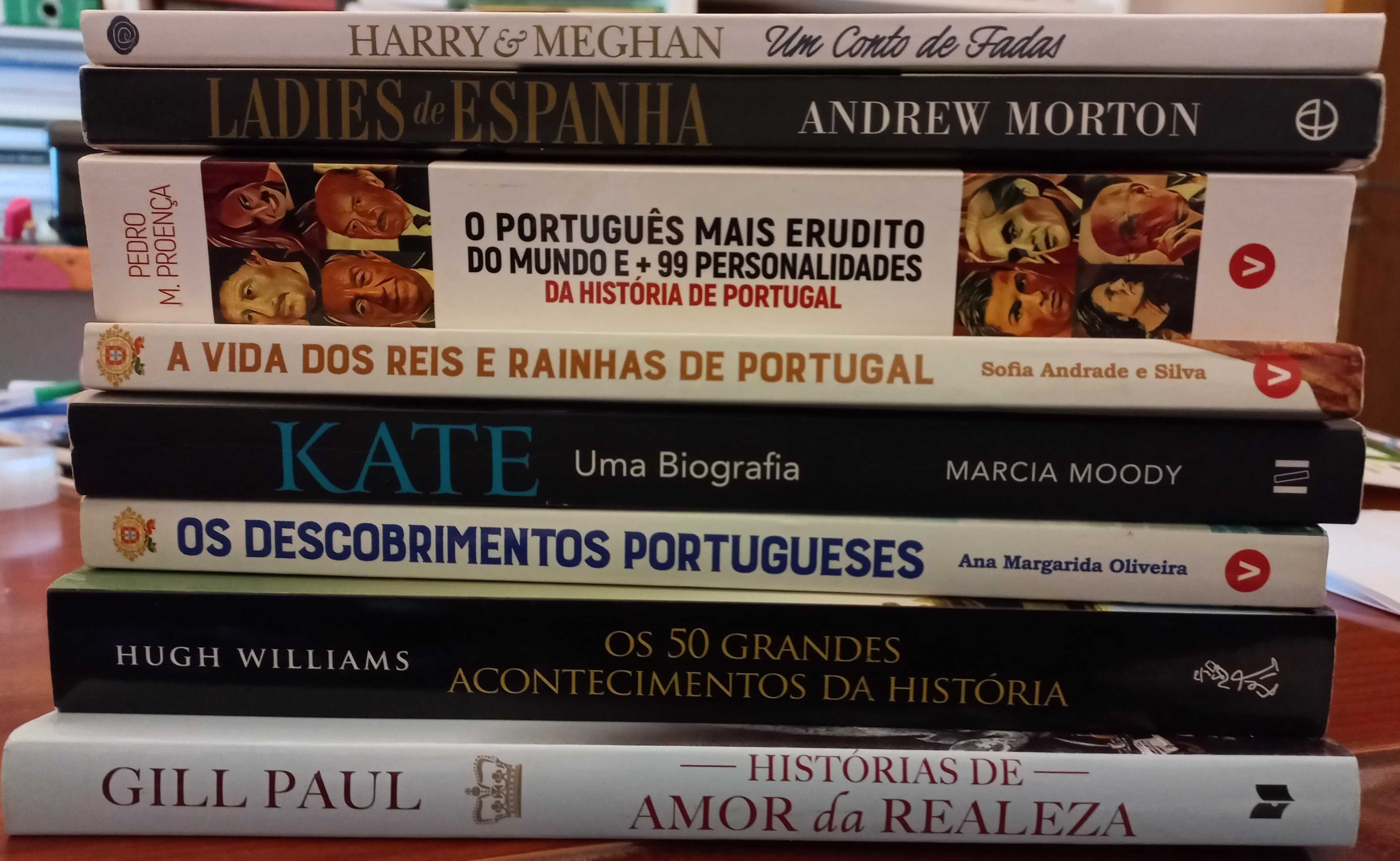 "História", Realeza, Memórias e similares: vários (ver fotos)