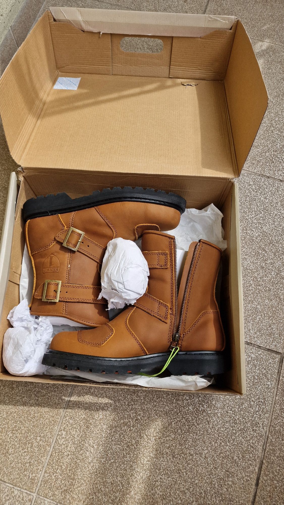 Buty na moto HIGHWAY 1 Chopper ,skóra, roz.42 długość wkładki 27,5 cm