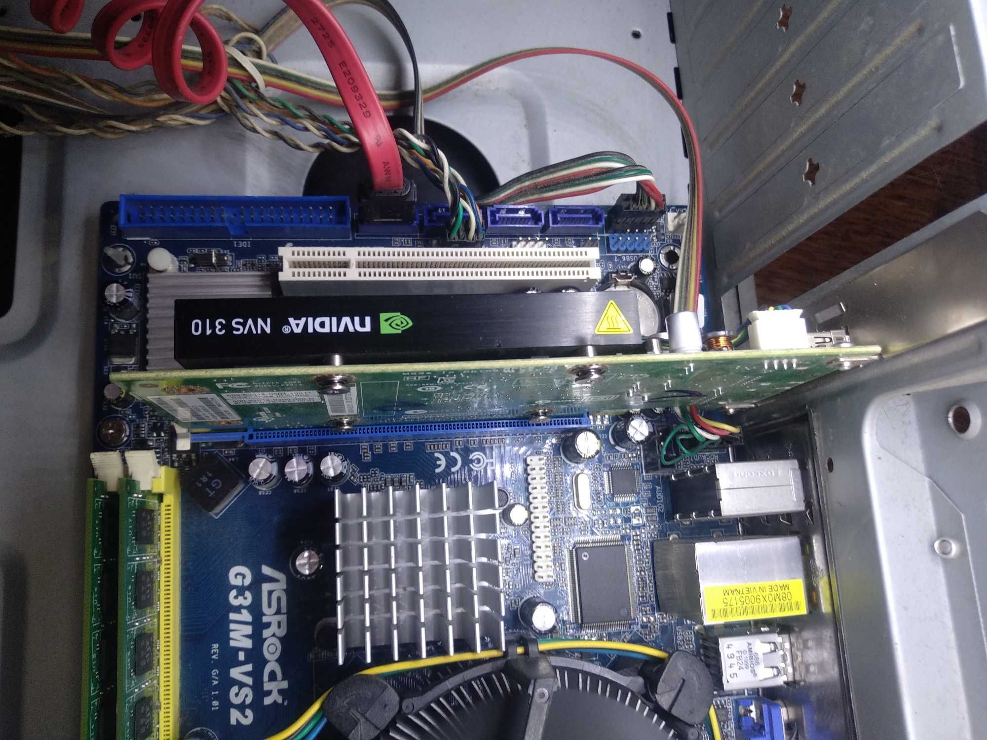 Видеокарта с переходником  nVidia NVS 310 512 MB   DisplayPort + DVI