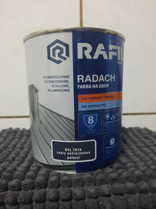 Rafil Radach Farba Na Dach 0.75 litra Farba do metalu. Różne kolory