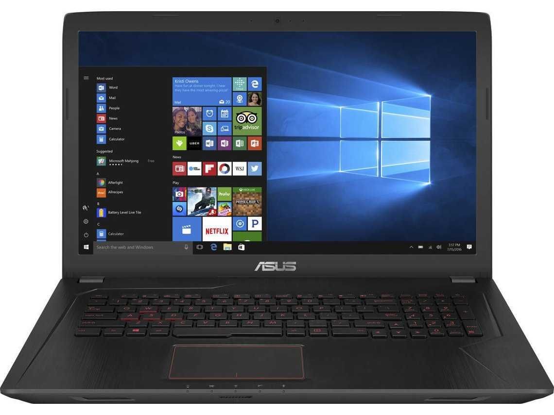 Portátil Gaming ASUS Fx553Vd - Intel Core i7-7700HQ, 32GB RAM, 1TB S