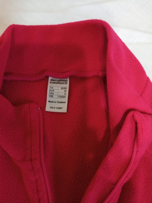 Флісова дитяча кофта рожевого кольору, S M розмір.