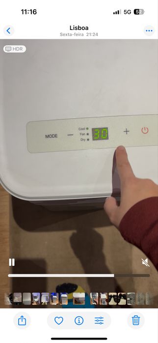 Ar condicionado portatil HTW PC-020P36 7K BTU Só frio, até 16m