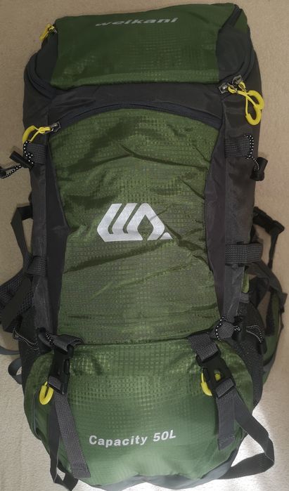 Plecak turystyczny górski 50L nowy zielony Weikani