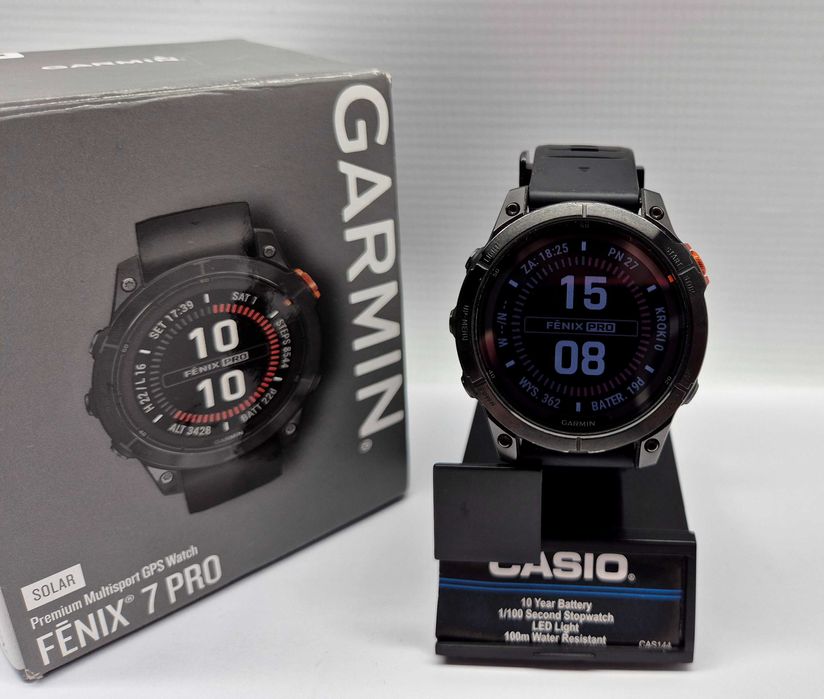 Smartwatch Garmin Fenix 7 Pro Solar, Komis Jasło Czackiego