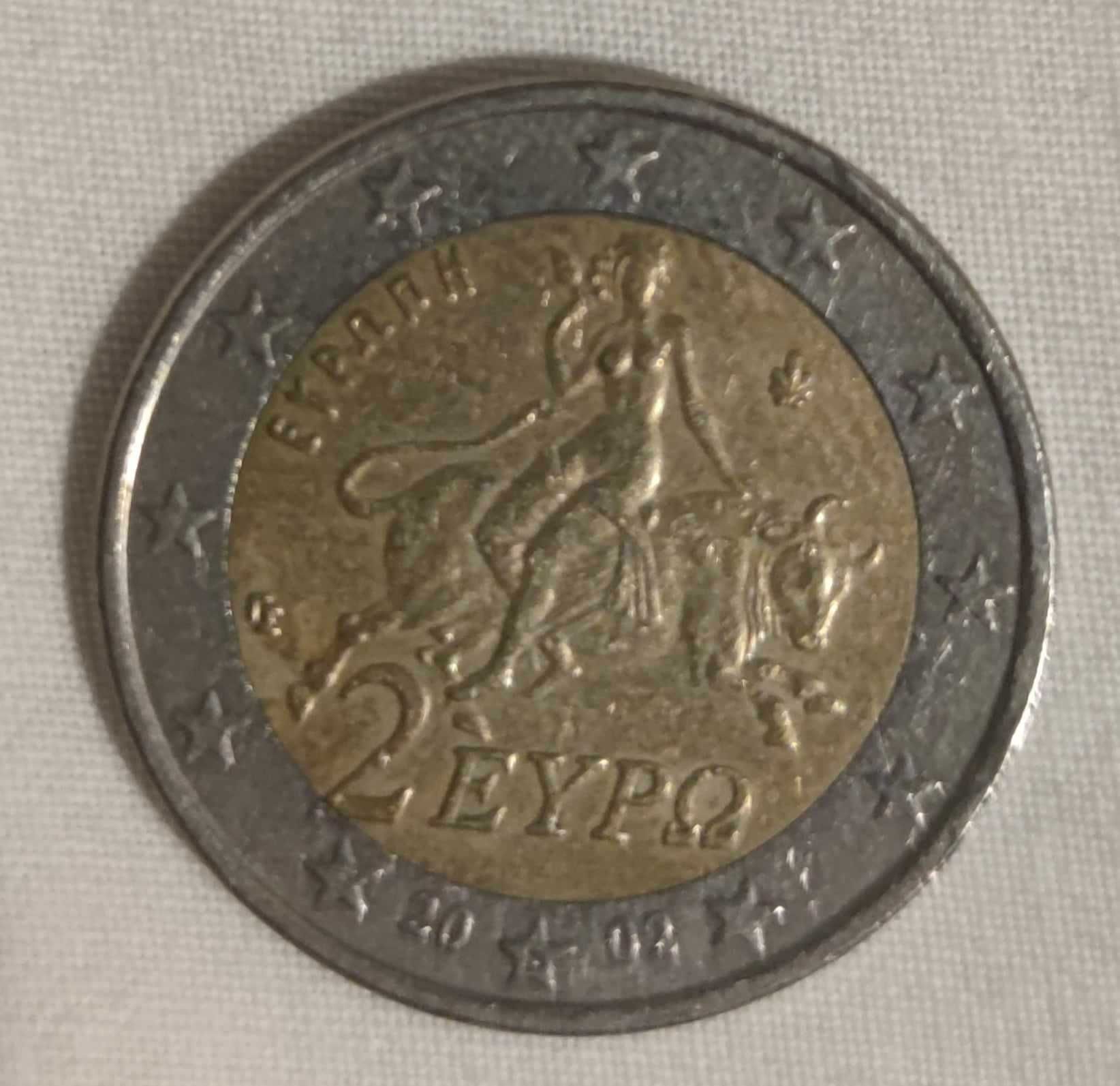 moeda de 2 euros eypo