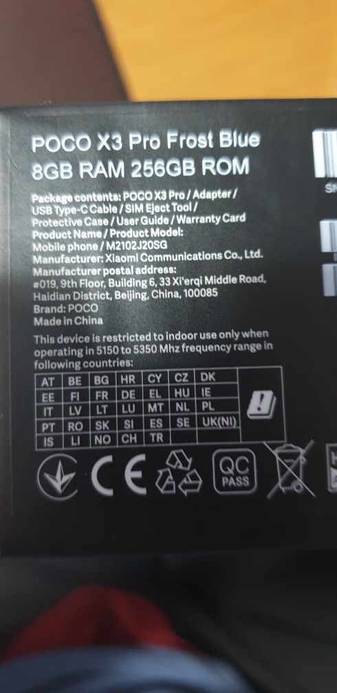 Poco x3 Pro 8gb/256g