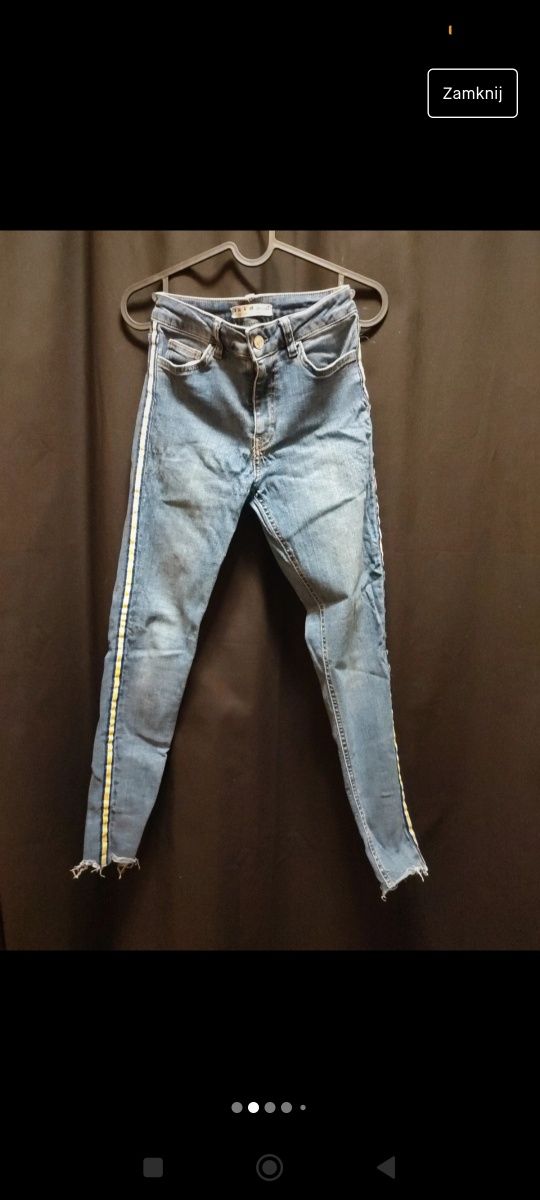 Spodnie jeansy z lampasami  Denim Co 36 S