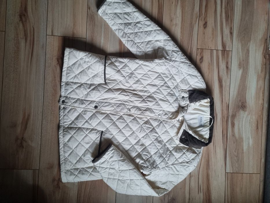 Kremowa lekka pikowana kurtka Basler 48