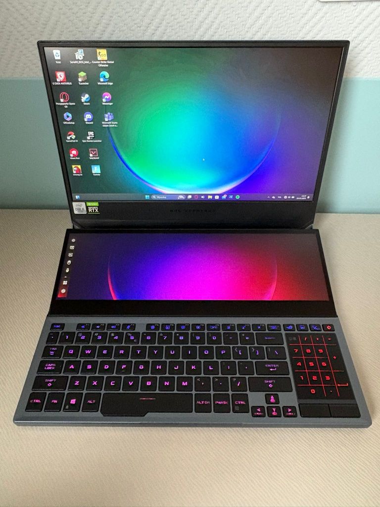 Asus Rog Zephyrus Duo 15 - jak nowy!