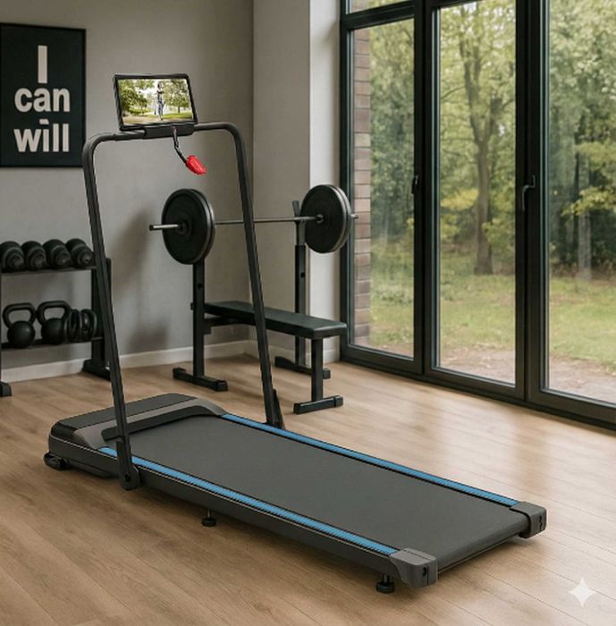 Nowa Bieżnia Domowa Elektryczna 1-12km Składana 2w1 Regulowana FV
