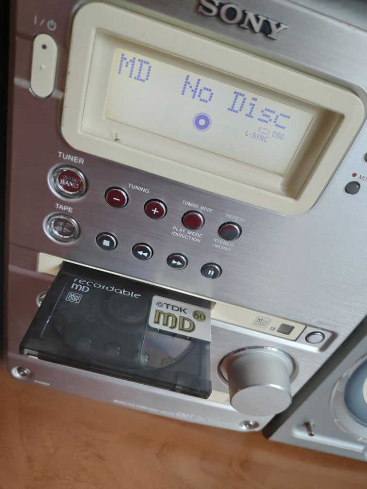 Sony CMT-DC500MD Hi-Fi MiniDisc CD Tape