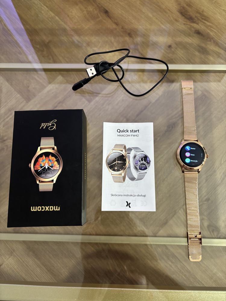 Smartwatch MAXCOM FW42 Gold Zegarek