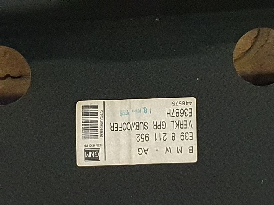 BMW E39 Sedan Wykładzina Bagażnika Komplet pod System HiFi Stan BDB