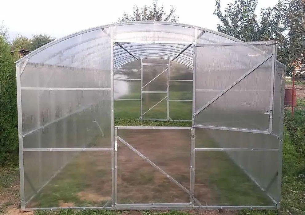 Szklarnia z poliwęglanu NOWA 3x4-12m profile 25x25 POLIWĘGLAN 4-6mm