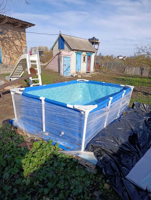 Каркасний басейн 159 на 220 Intex