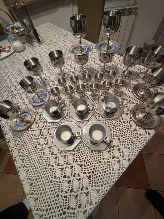 Zestaw Zepter Baron pozlacany  (kieliszki,filizanki)