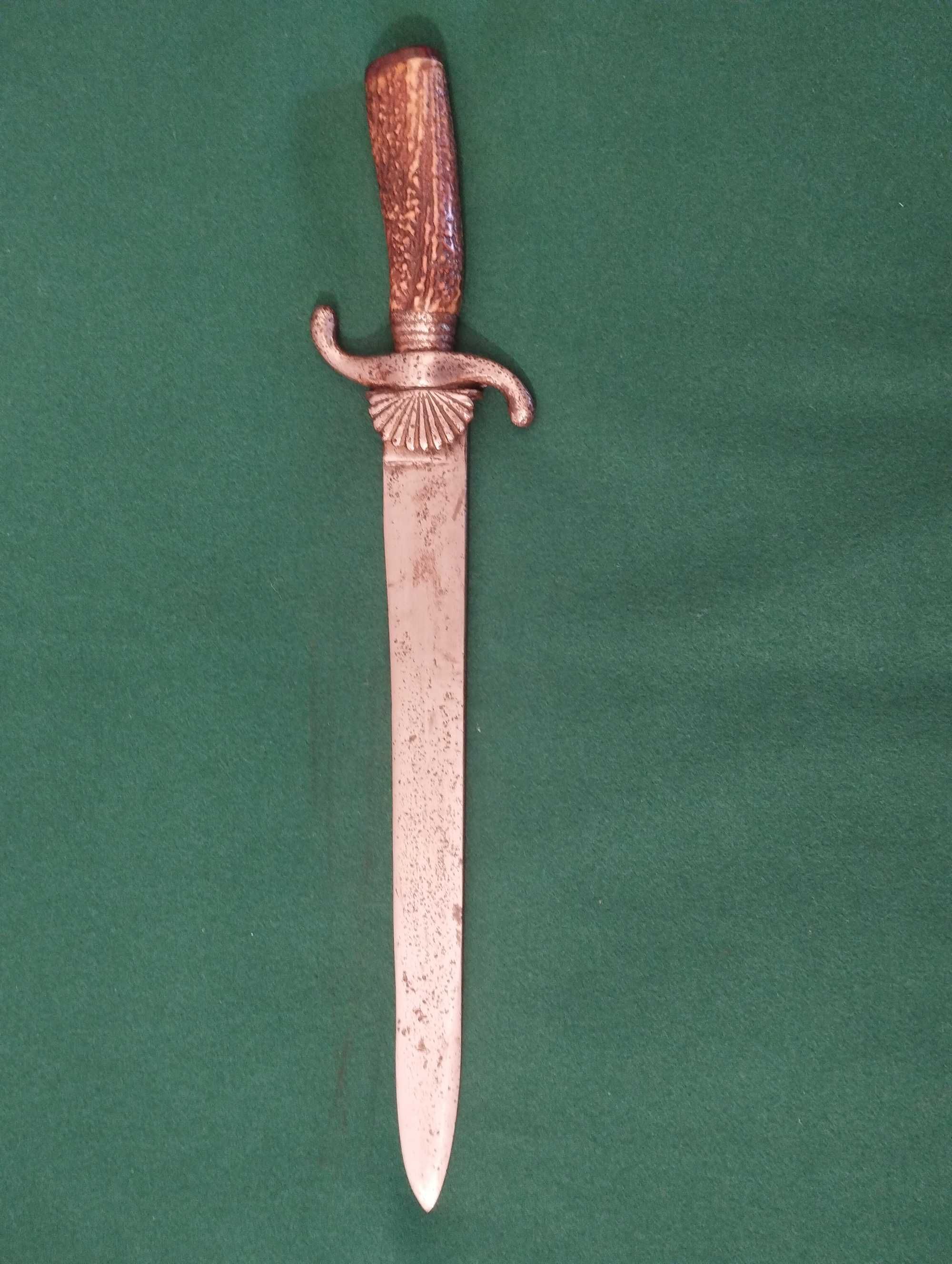 Adaga de Caça Alemã  Hirschfanger do século XIX