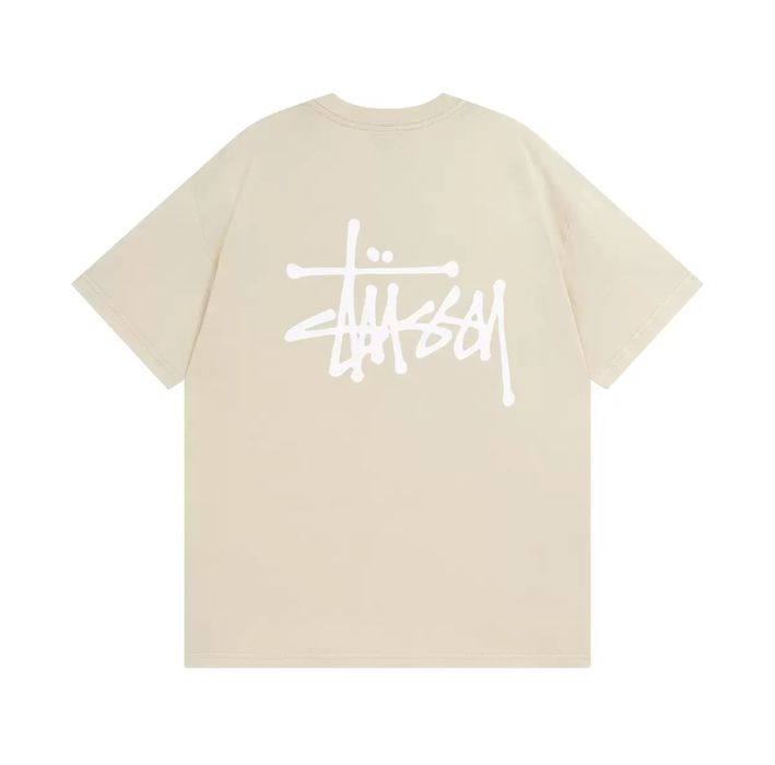 Koszulka Stussy T-shirt | Beżowa bluzka Stussy Tee Oryginalna koszulka