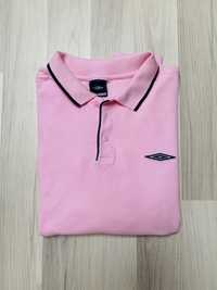 Koszulka polo t-shirt kołnierzyk Umbro XL blady róż