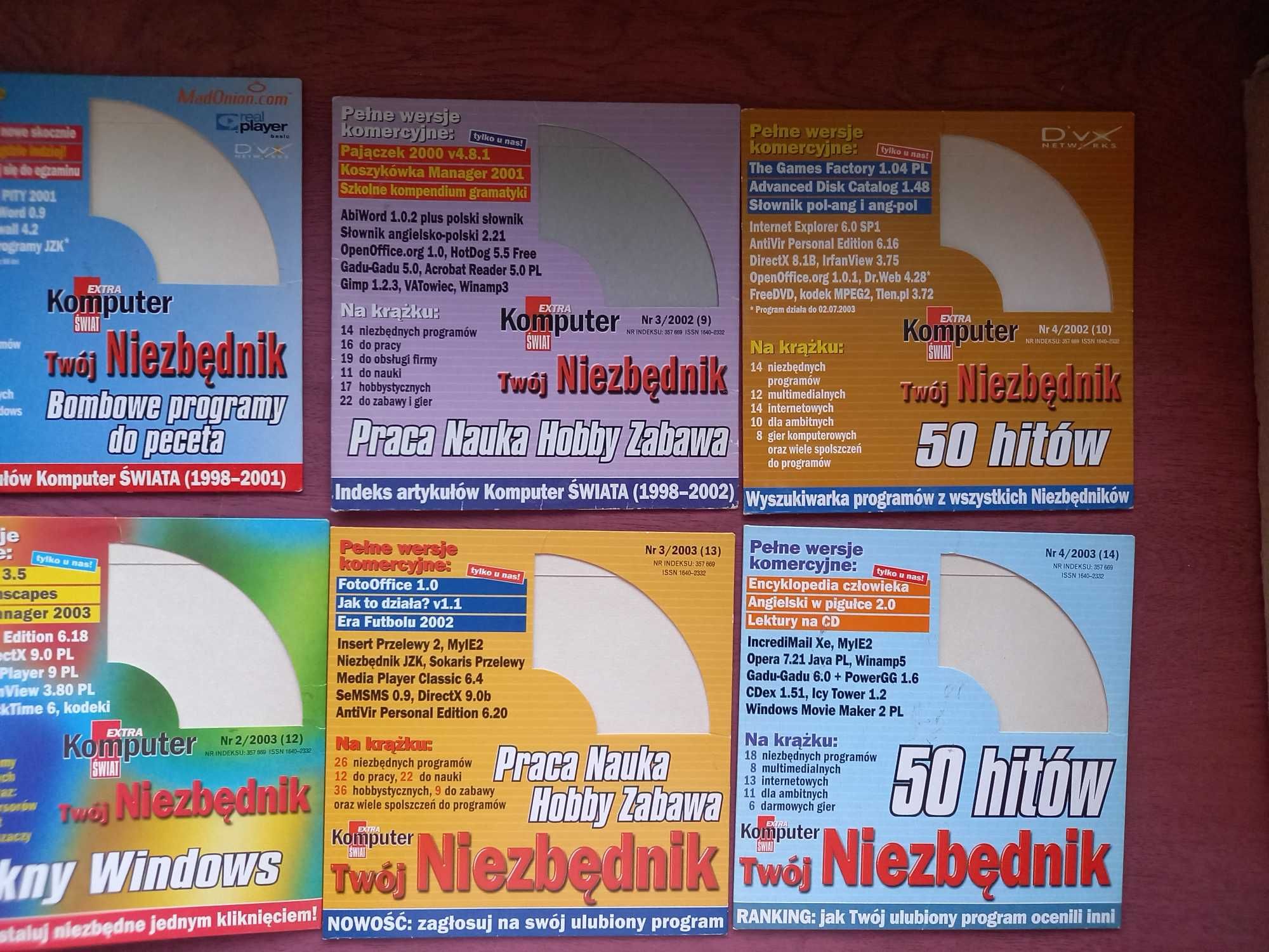 koszulki do płyt CD z czasopism komputerowych