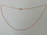 Naszyjnik łańcuszek stalowy ze stali złoty Ankier 52 cm