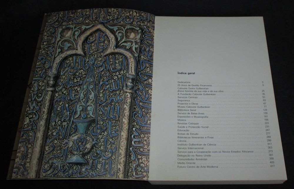 Livro Fundação Calouste Gulbenkian 25 anos Lisboa