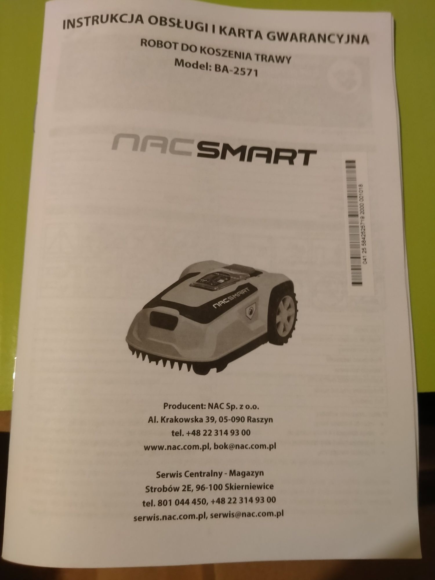 Robot koszący NAC SMART BA-2571