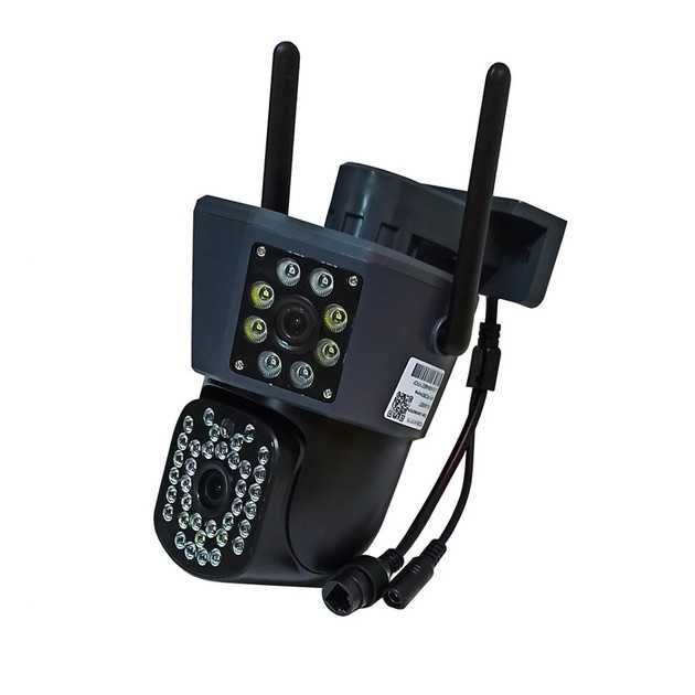 Камера відеоспостереження 9MP вулична WiFi PTZ потрійна вайфай IPC360
