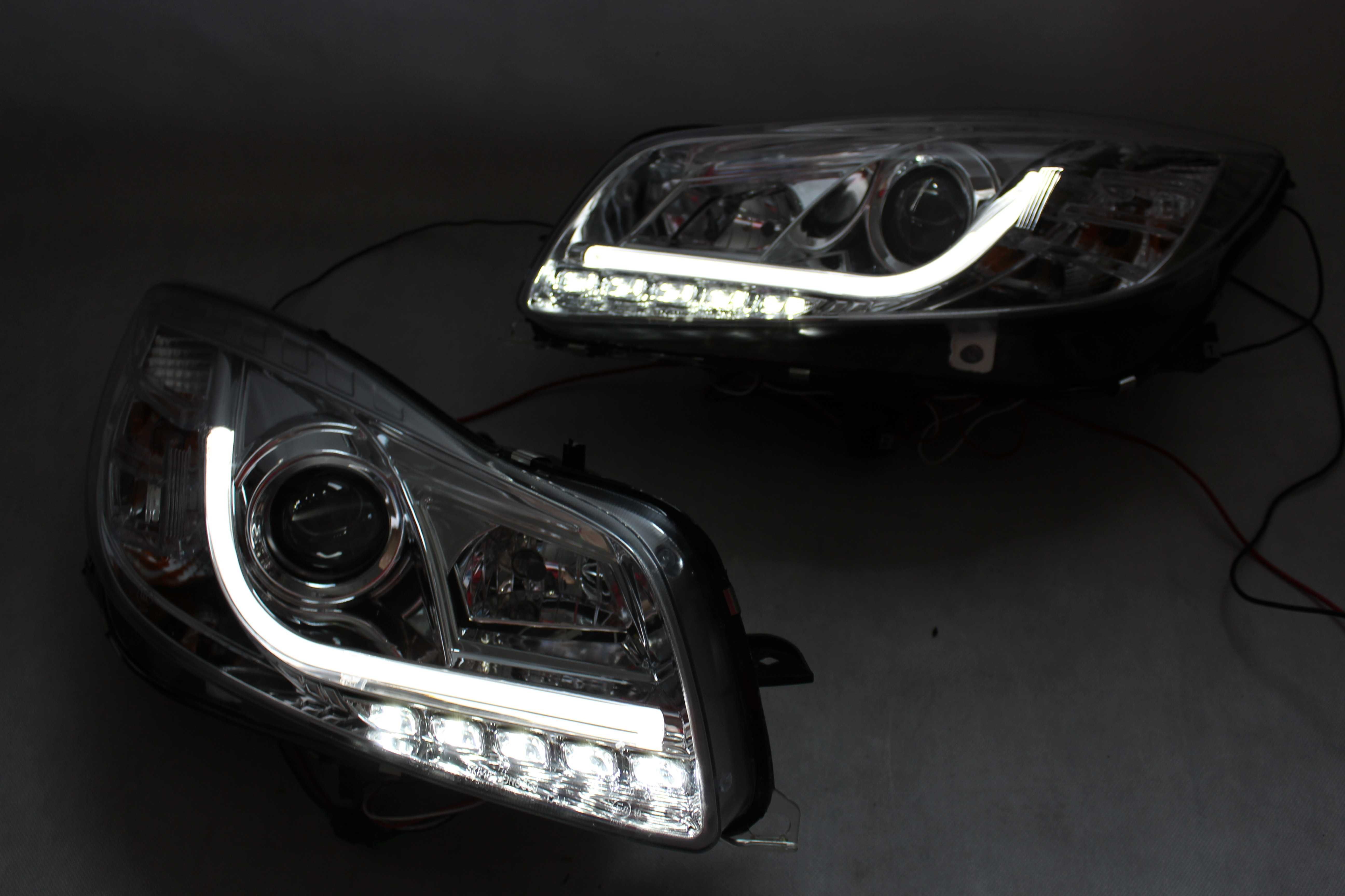 Lampy przednie przód OPEL INSIGNIA 08-12 LED BAR NEON Dzienne DRL NOWE
