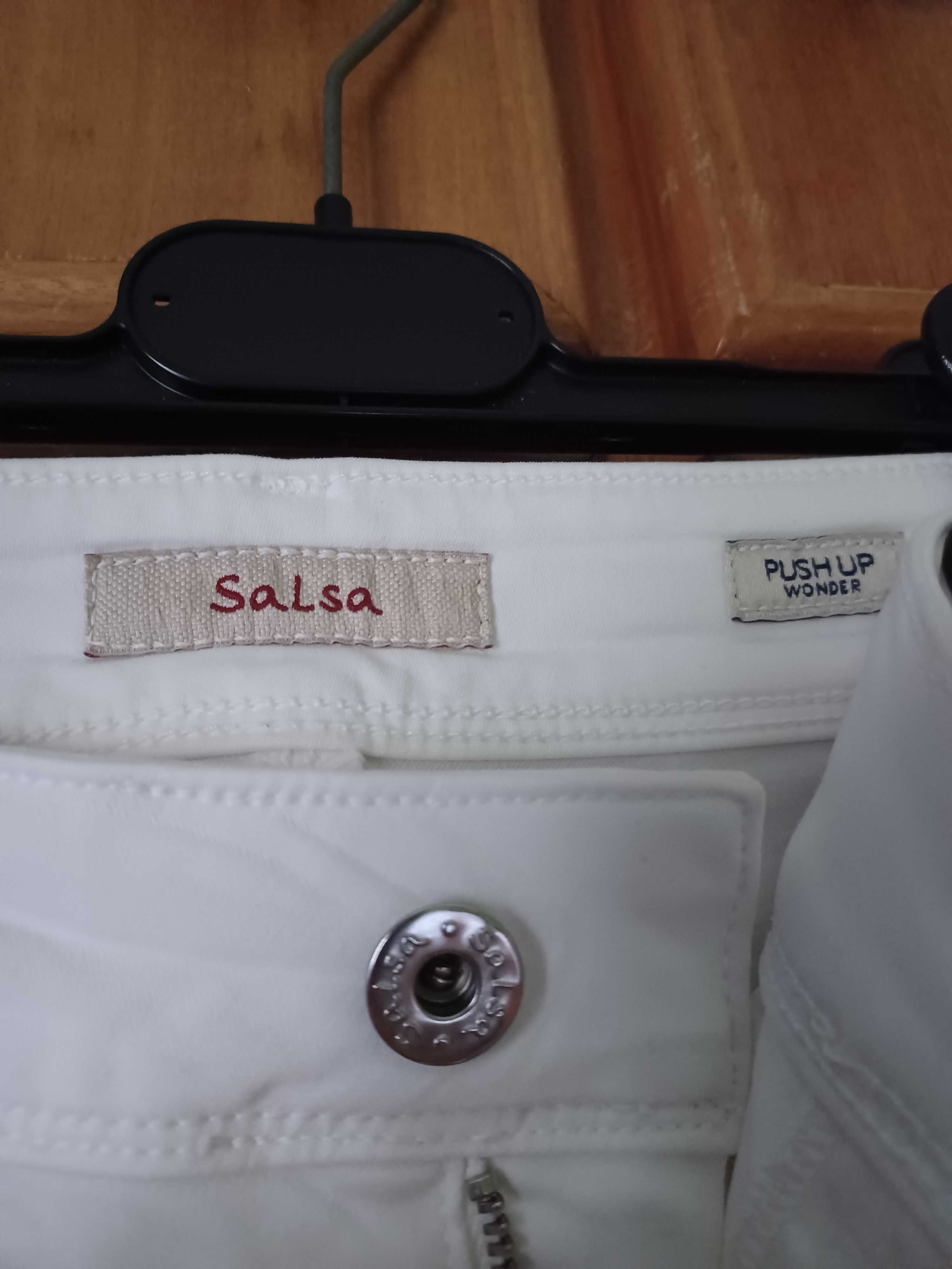 Calças brancas skinny push up Salsa