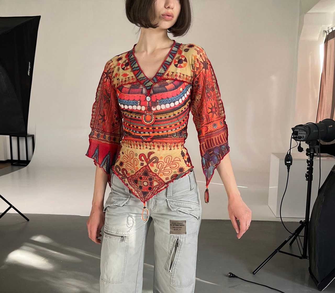 Jean Paul Gaultier soleil 90-ті вінтаж лонг-меш rick owens margiela