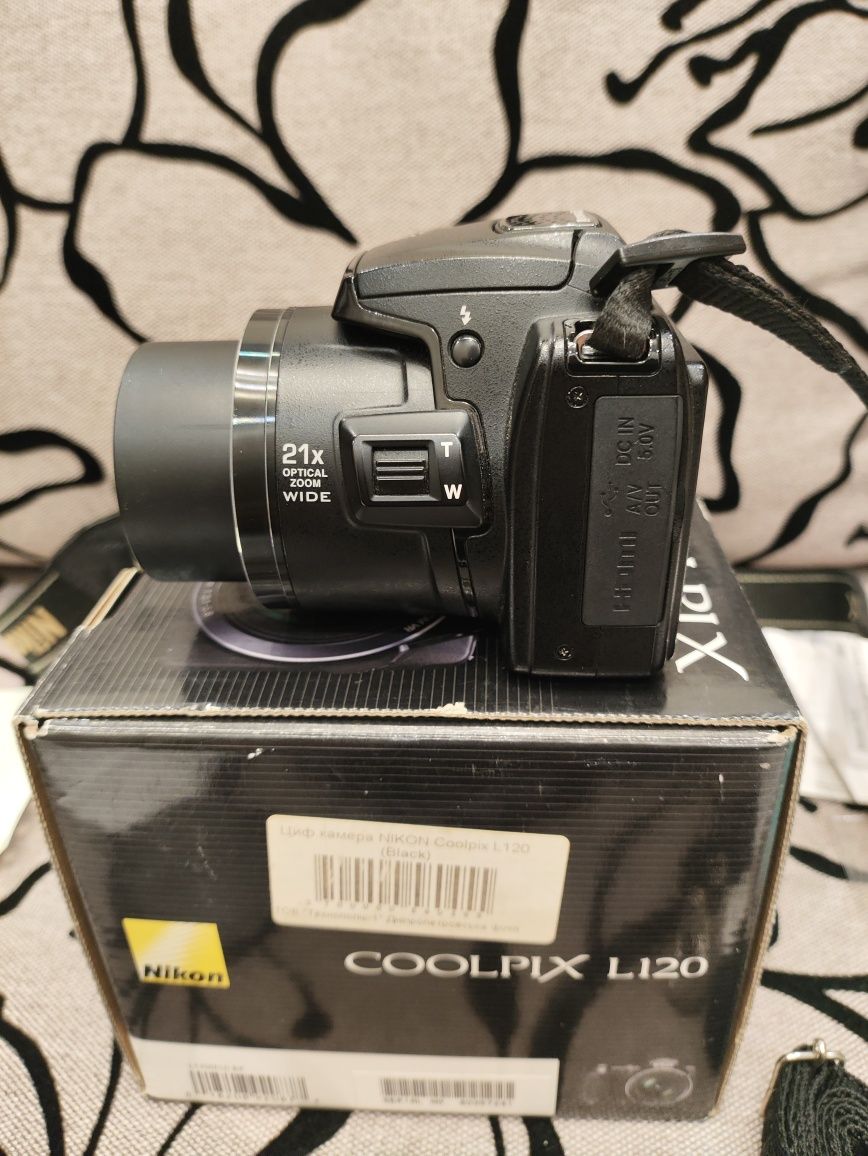Фотоаппарат Nikon Coolpix L120 Black.