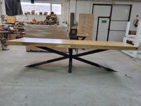 Stół LOFT / Industrialny długi rozkładany GWIAZDA v2 PAJĄK  300-500 cm