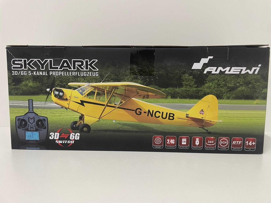 Model RC Amewi  Skylark Żółty Samolot sterowany Radiem