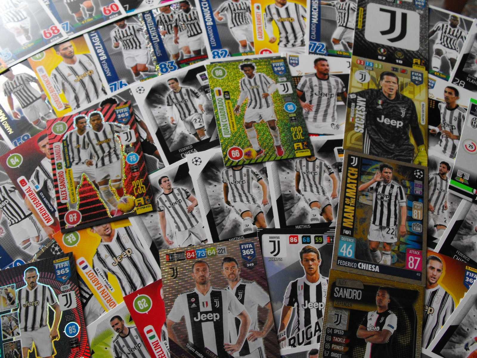 Karty piłkarskie JUVENTUS, PANINI i inne.