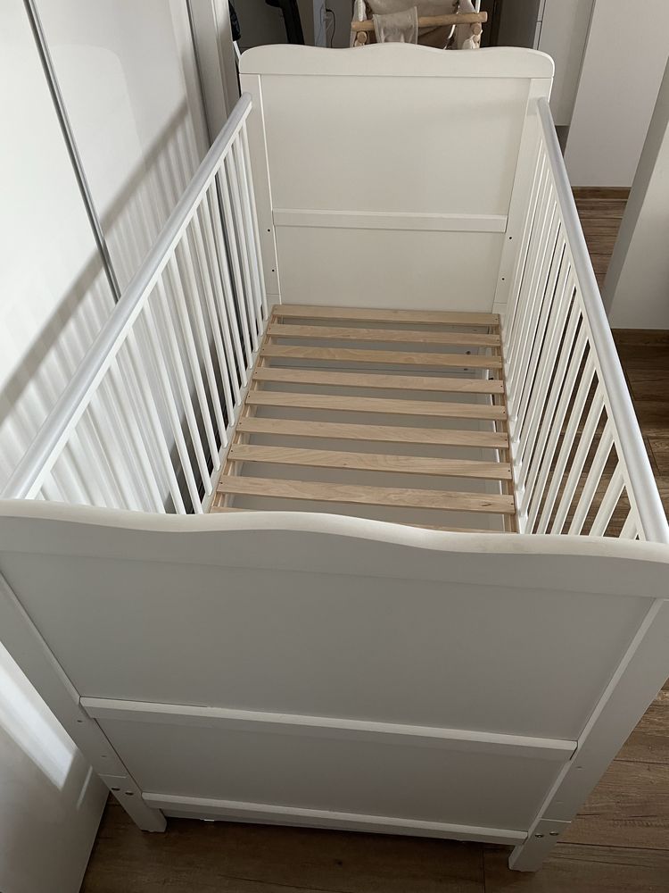 Łóżeczko / Tapczanik ISABEL 3w1 140x70 + szuflada : BIAŁY