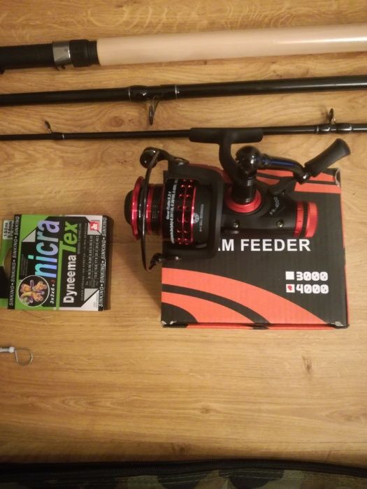 Zestaw wędkarski feeder,kołowrotek ,grunt-nowa cena