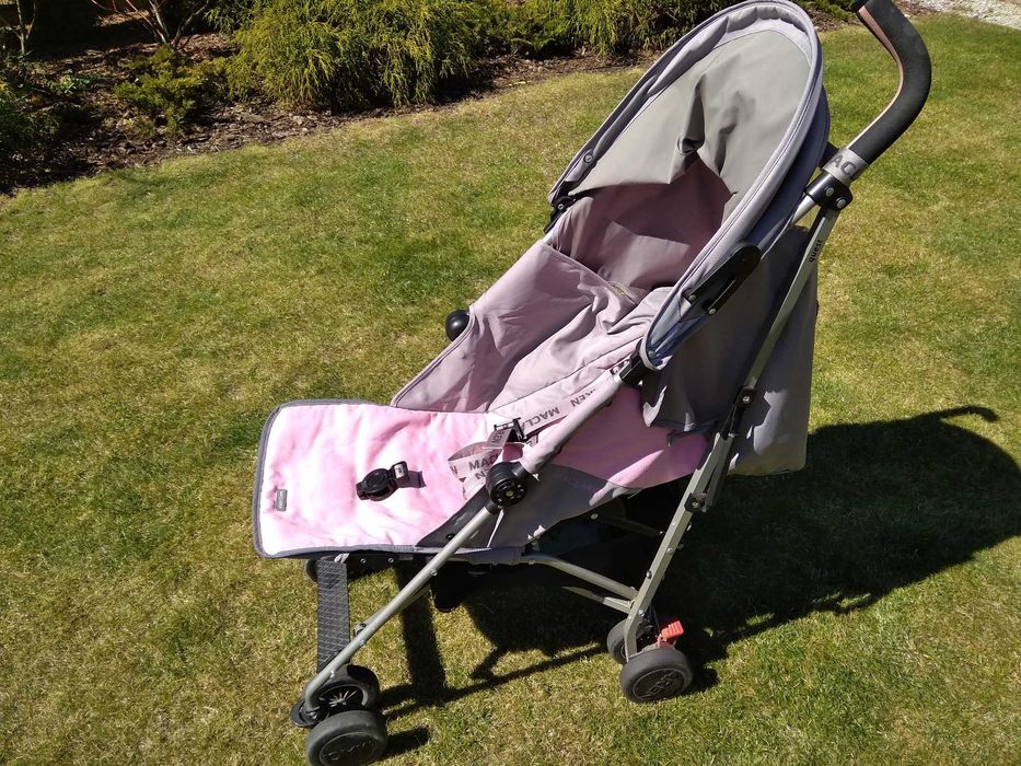 wózek spacerowy parasolka maclaren quest pink spacerówka różowo szary