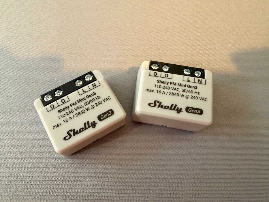 2 dispositivos Shelly PM Mini Gen 3 - novos - ótima oportunidade