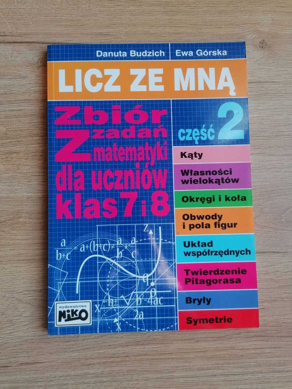 Zbiór zadań/zeszyt ćwiczeń z matematyki dla klas 7 i 8