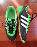 Adidas Super Sala verdes e pretos, tamanho 45 1/3