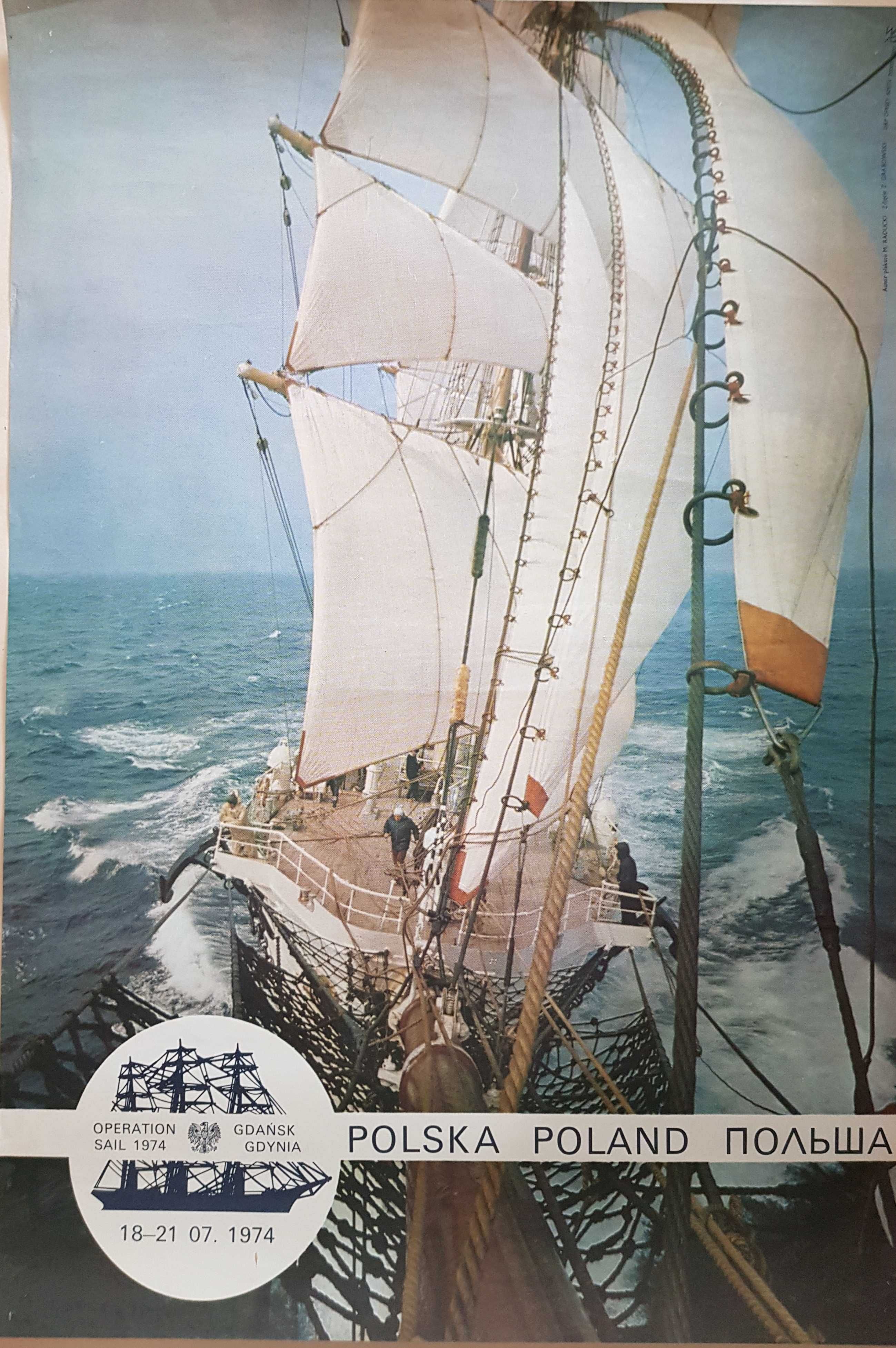 plakat Operacja Żagiel 1974 [barwny]