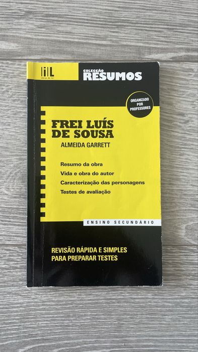 Livro de resumos Frei Luís de Sousa