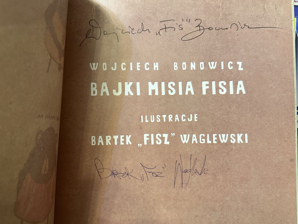 Bajki Misia Fisia. Wojciech Bonowicz. Z autografem